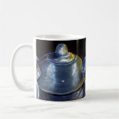 Blaue Tee-Set-Tasse (Lori Corbett) Kaffeetasse (Links)