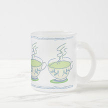 Blaue Tee-Set-Tasse