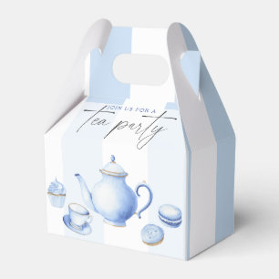 Blaue Teeparty-Baby-Party Geschenkschachtel