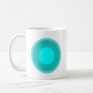Blaue Teppichzimmer-Illustration Gemütliches Zuh Kaffeetasse