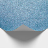Blaue Textilien Geschenkpapier (Ecke)