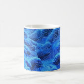 Blaue Textilien Kaffeetasse (Mittel)