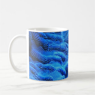 Blaue Textilien Kaffeetasse