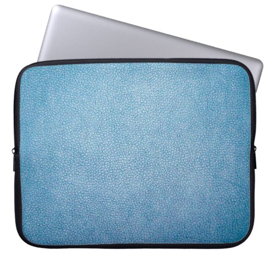 Blaue Textilien Laptopschutzhülle (Vorderseite)