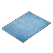 Blaue Textilien Notizblock (Linke Seite)