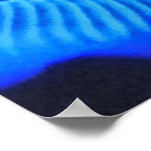 Blaue Textilien Poster (Ecke)