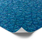 Blaue Textilien Poster (Ecke)