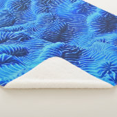 Blaue Textilien Sherpadecke (3/4)