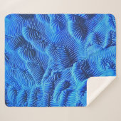 Blaue Textilien Sherpadecke (Vorderseite (Horizontal))