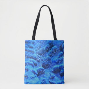 Blaue Textilien Tasche