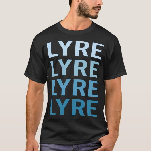 Blaue Textleier T-Shirt (Vorderseite)