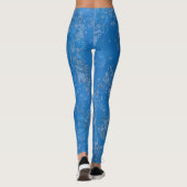 Blaue Textur Leggings (Rückseite)