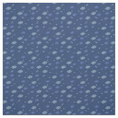 Blaue Textur mit Blauer Fisch Stoff (Muster)