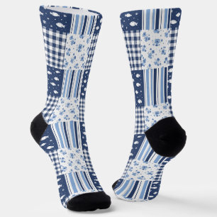 Blaue Texturen Socken
