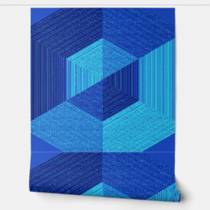 Blaue texturierte 3D-Effekt "Ratti_Creative_Arts" Tapete