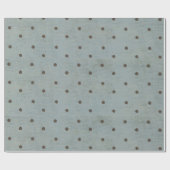 Blaue Texturierte Punkte-Wrap-Papier Geschenkpapier (Flach)