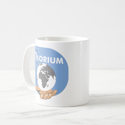 Blaue Thorium-Tasse Kaffeetasse (Vorderseite Links)