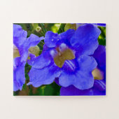Blaue Thunbergia-Herrlichkeit Puzzle (Horizontal)