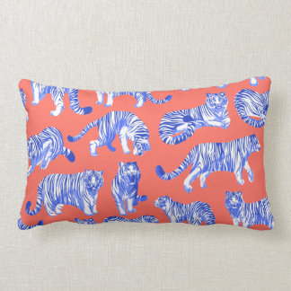 Blaue Tiger Lendenkissen