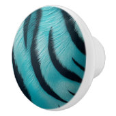 Blaue Tiger Streifen Keramikknauf (Rechts)