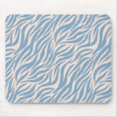 Blaue Tiger Streifen Tiermuster Mousepad (Vorne)