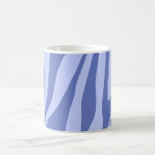 Blaue Tiger Tiger Nahtloses Muster Kaffeetasse (Mittel)