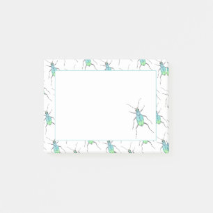 Blaue Tigerkäfer Liebe Bug Post-it Klebezettel