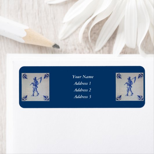 Blaue Tile Delft - Vorlage (Insitu)