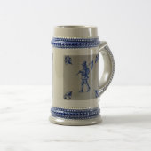 Blaue Tile Delft - Vorlage Bierglas (VorderseiteRechts)