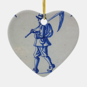 Blaue Tile Delft - Vorlage Keramik Ornament
