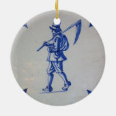 Blaue Tile Delft - Vorlage Keramik Ornament (Hinten)
