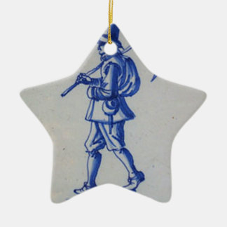 Blaue Tile Delft - Vorlage Keramikornament