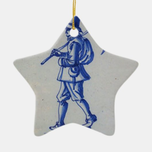 Blaue Tile Delft - Vorlage Keramikornament (Vorne)
