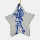Blaue Tile Delft - Vorlage Keramikornament (Links)