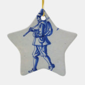 Blaue Tile Delft - Vorlage Keramikornament (Hinten)