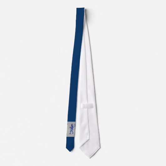 Blaue Tile Delft - Vorlage Krawatte (Rückseite)