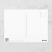 Blaue Tile Delft - Vorlage Postkarte (Rückseite)