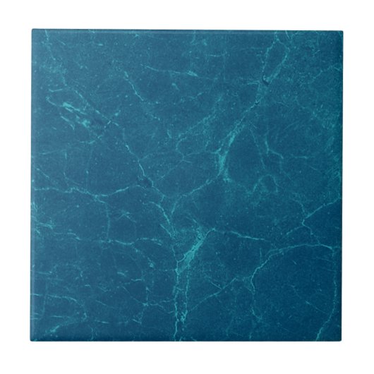 Blaue Tile im Schwarzen Ozean Fliese (Vorderseite)