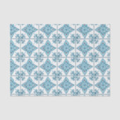 Blaue Tile-Motif Seidenpapier (Vorderseite)