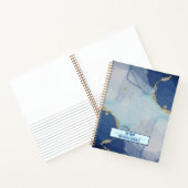 Blaue Tinte Notizbuch (Innenseite)
