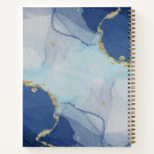 Blaue Tinte Notizbuch (Rückseite)