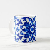 Blaue Tinte Orientalischer Becher Kaffeetasse (Vorderseite Links)