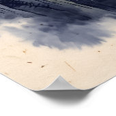 Blaue Tinte Pine Mountain Poster (Ecke)