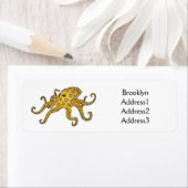 Blaue Tintenfisch-Cartoon-Abbildung (Insitu)