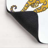 Blaue Tintenfisch-Cartoon-Abbildung Mousepad (Ecke)