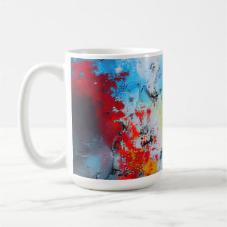 Blaue Tintenfusion Kaffeetasse