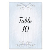 Blaue Tischnummer (Vorderseite)