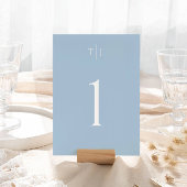 blaue Tischnummer, Acrylic-Tischkarte Acryleinladungen