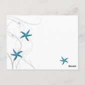 Blaue Tischnummer und Silberkoralle (Rückseite)