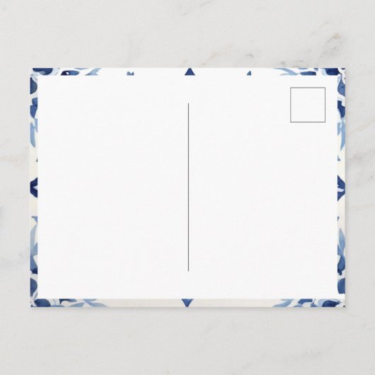 Blaue Titel und Zitronen aus Amalfi Italien Postkarte (Rückseite)